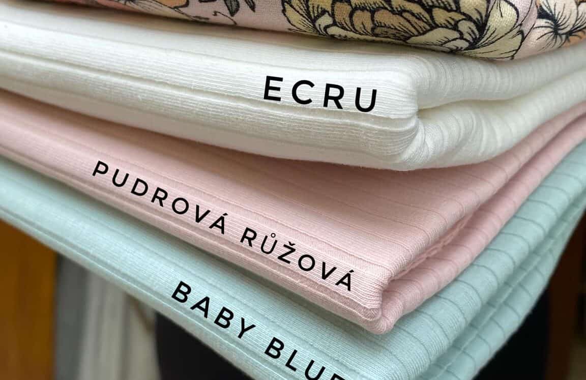ŽEBROVANÝ úplet ŠIROKÝ - ECRU