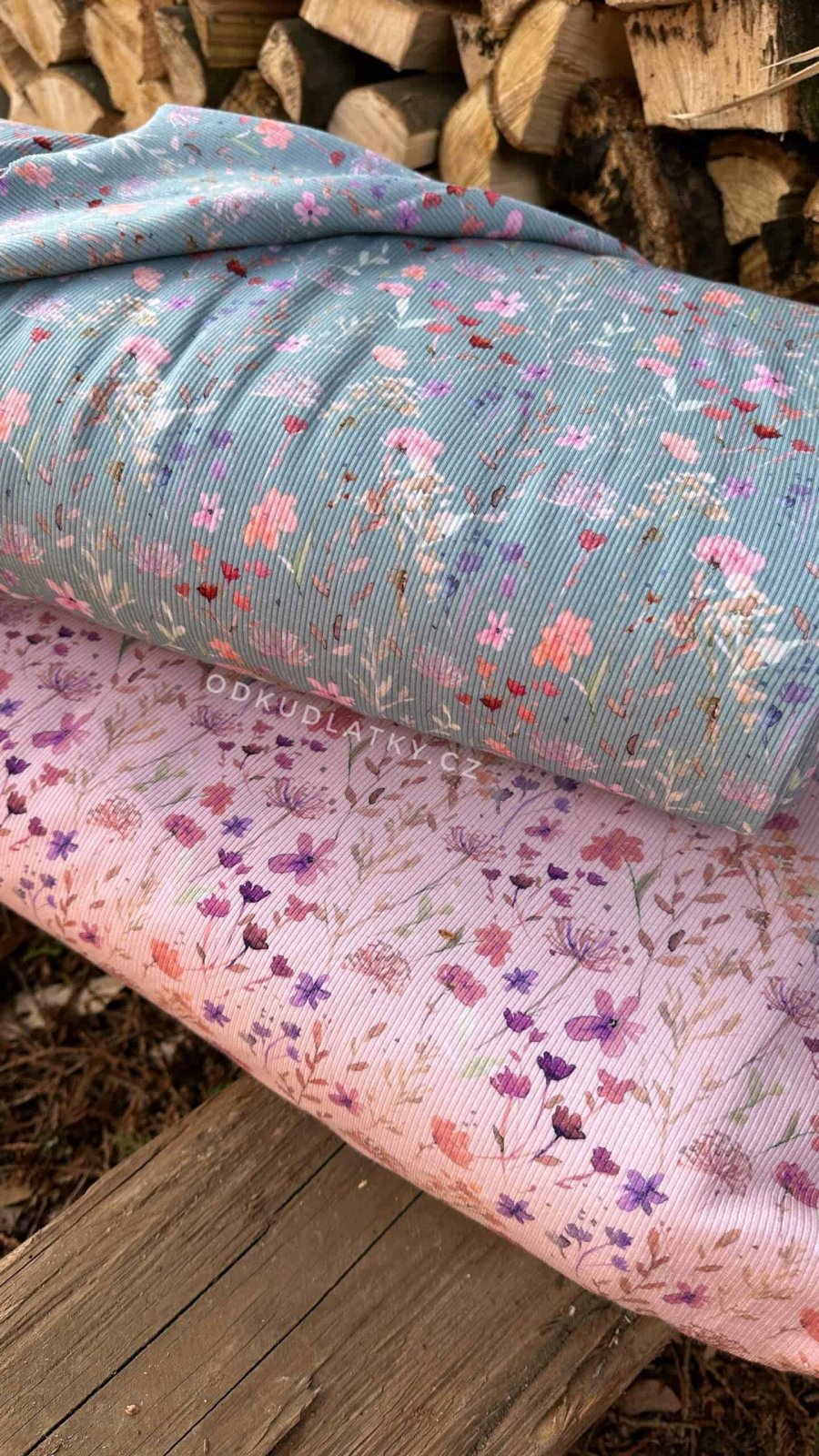 Žebrovaný úplet - kolekce FLOWERS - Obrázek 8
