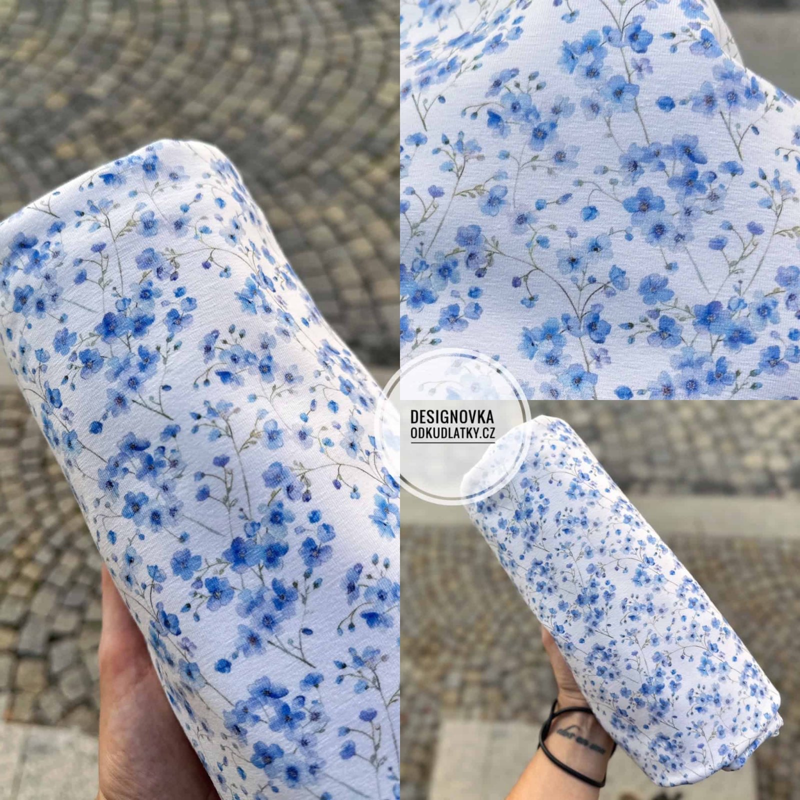 DESIGNOVÝ ÚPLET: Pomněnky se stonky - Obrázek 3