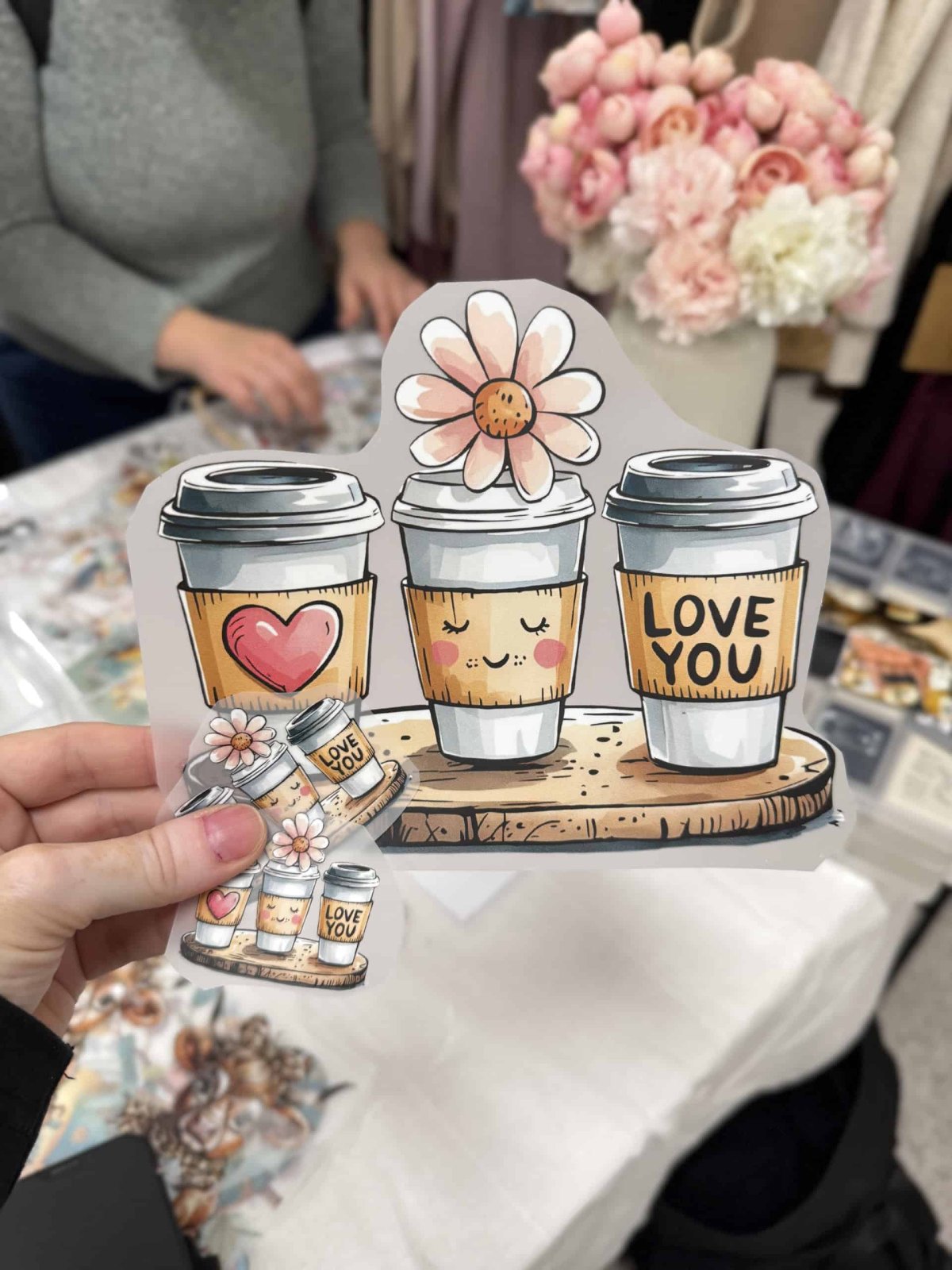 N235 Nažehlovačka na oblečení: Káva Latté - Obrázek 2