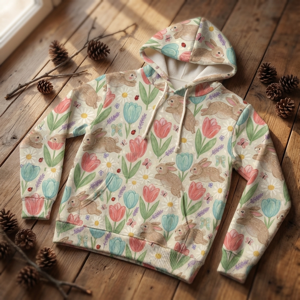 DESIGNOVÝ ÚPLET: Králíčci a tulipány - Obrázek 3